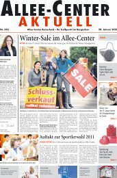 Winter-Sale im Allee-Center - Allee Center Remscheid