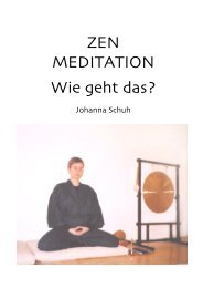 ZEN MEDITATION Wie geht das? - Insightvoice Naikan Center Vienna