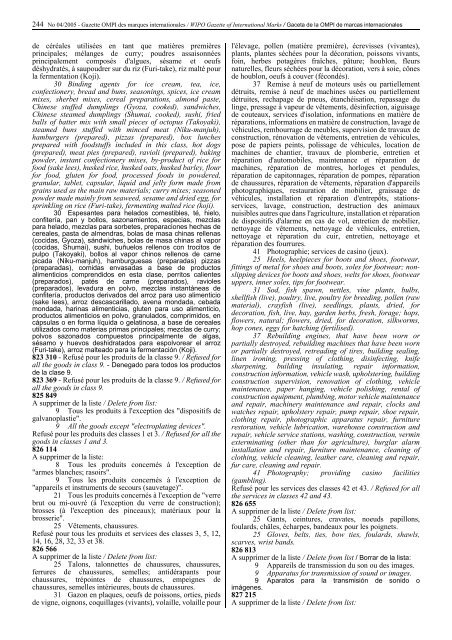 Gazette OMPI des marques internationales WIPO Gazette of ...