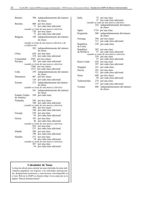 Gazette OMPI des marques internationales WIPO Gazette of ...