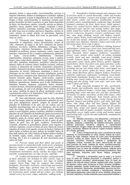 Gazette OMPI des marques internationales WIPO Gazette of ...