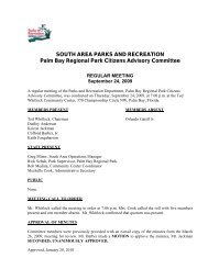 SOUTH AREA PARKS AND RECREATION Palm ... - Brevard County
