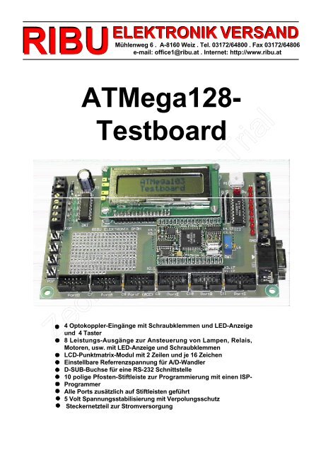 Zeon PDF Driver Trial - RIBU-ELEKTRONIK-VERSAND