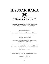 BOLE-ENGLISH- HAUSA DICTIONARY - UCLA