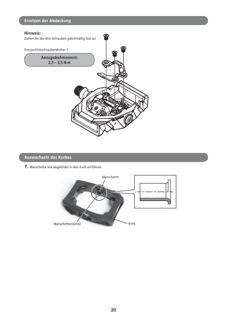 Händlerbetriebsanleitung - Shimano