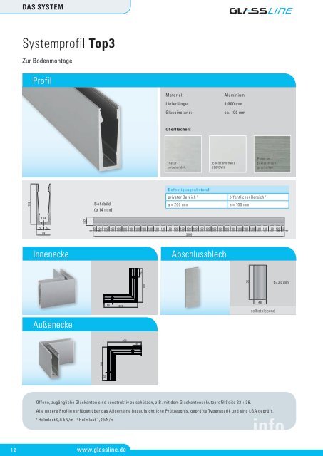 Planungshandbuch BALARDO ALU (PDF, 9,1 MB) - Glassline GmbH