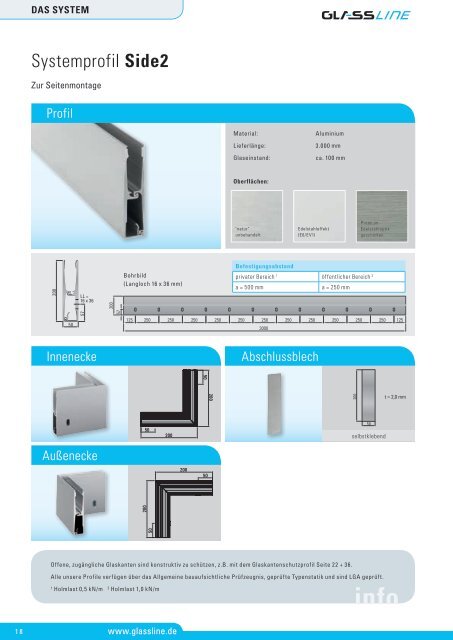 Planungshandbuch BALARDO ALU (PDF, 9,1 MB) - Glassline GmbH