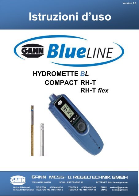 Gann Hydromette Compact B Baufeuchtemessgerät