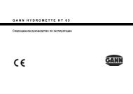 GANN HYDROMETTE HT 65 - Gann Mess