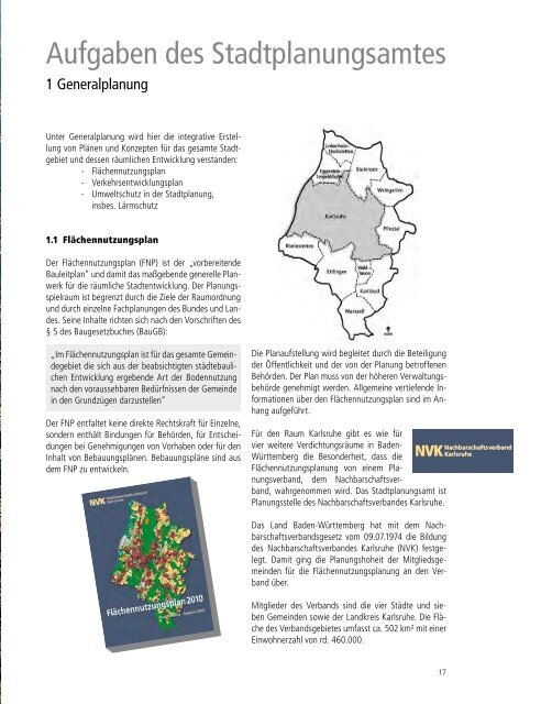 Aufgaben des Stadtplanungsamtes (PDF, 4.10 MB) - Karlsruhe