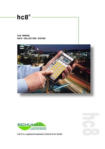 hc8 MANUAL DATA COLLECTION SYSTEM - Schuh & Co. GmbH