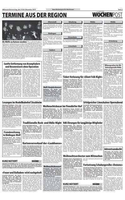 zum neuen jahr - Neue Wochenpost für Oberhessen