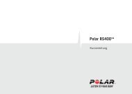 Polar RS400 Kurzanleitung