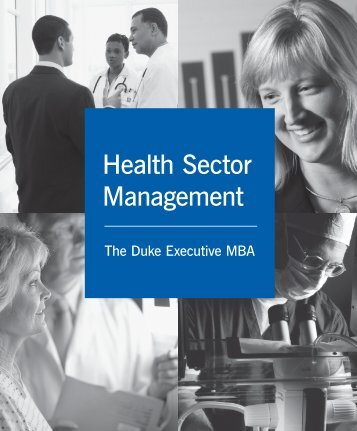 Health Sector Management - Duke University's Fuqua School of ...