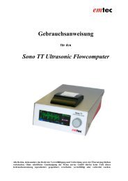 Gebrauchsanweisung Sono TT Ultrasonic Flowcomputer - Ewimed