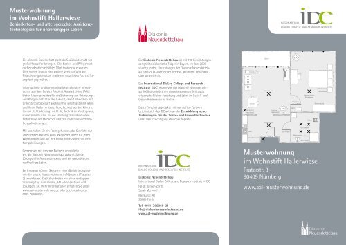 Musterwohnung im Wohnstift Hallerwiese - IDC - International ...