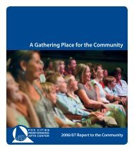 A Gathering Place for the Community - Fox Cities Performing Arts ...