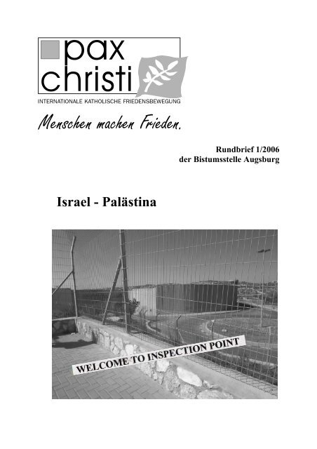 Thema: Israel - Palästina - Pax Christi Augsburg