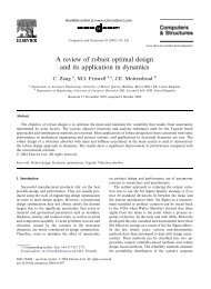 A review of robust optimal design and its ... - Michael I Friswell