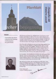 Pfarrblatt 68 Ostern 2008 (PDF) - Pfarre Lech