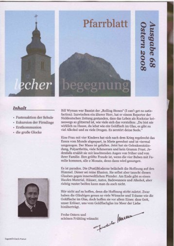 Pfarrblatt 68 Ostern 2008 (PDF) - Pfarre Lech