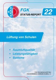 Lüftung von Schulen, FGK Status-Report 22