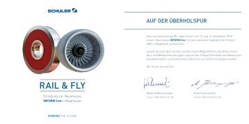 Einladung zur Hausmesse "Rail & Fly"