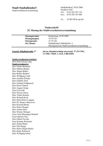 SESSION, Job 2 - Stadtallendorf