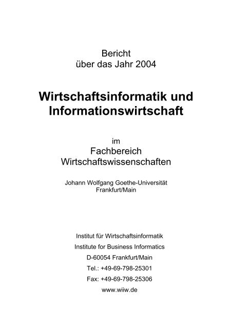 Mitarbeit in der universitären Selbstverwaltung - Chair of Business ...