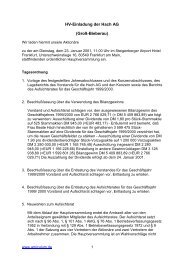 HV-Einladung der Hach AG (Groß-Bieberau) - Amiculum.de