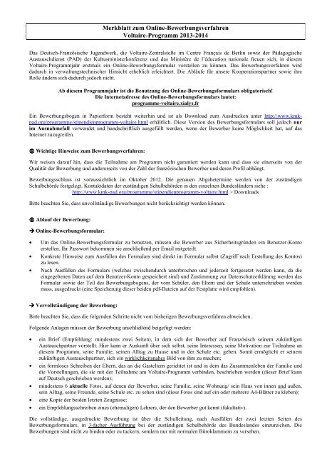 Voltaire Programm Merkblatt Sachsen Macht Schule