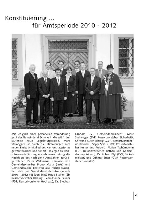 Ausgabe August 2010 - Gemeinde Schwyz