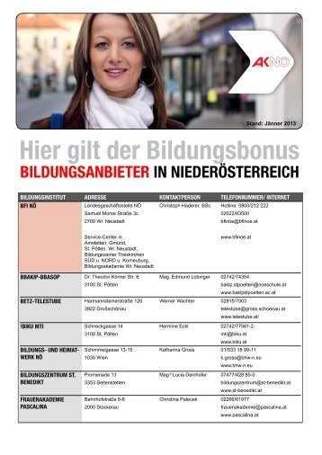 Bildungsbonus Partner