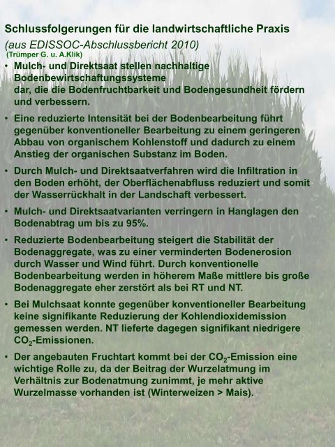 Bodenbearbeitung und CO2-Problematik - Land-Impulse