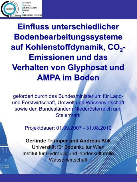 Bodenbearbeitung und CO2-Problematik - Land-Impulse