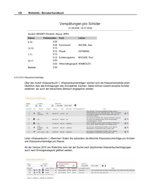 WebUntis - Benutzerhandbuch