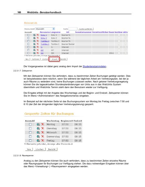 WebUntis - Benutzerhandbuch