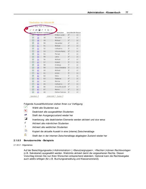 WebUntis - Benutzerhandbuch