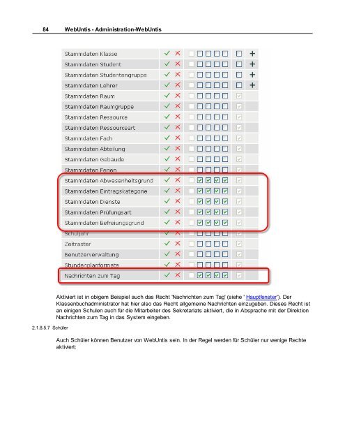 WebUntis - Benutzerhandbuch