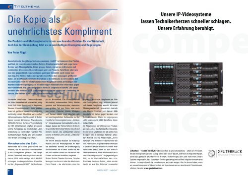 Die Kopie als unehrlichstes Kompliment (4 MB) - MIK NRW