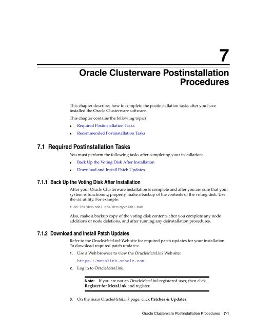 Oracle Database Oracle Clusterware Installation Guide for HP-UX