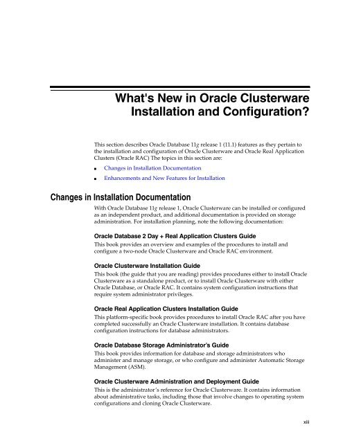 Oracle Database Oracle Clusterware Installation Guide for HP-UX