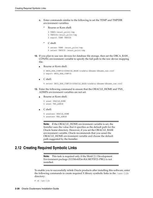 Oracle Database Oracle Clusterware Installation Guide for HP-UX