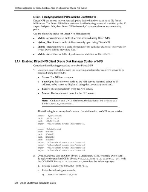 Oracle Database Oracle Clusterware Installation Guide for HP-UX