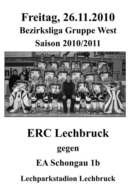 EA Schongau 1b „Mammuts“ - ERC Lechbruck