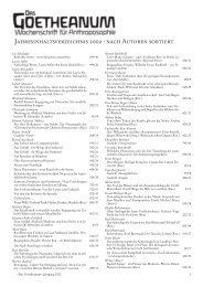 Jahresinhaltsverzeichnis 2002 · nach Autoren ... - Das Goetheanum