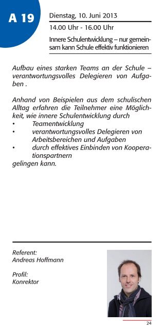 Programmheft der NLLV-Akademie Februar - Juli 2013 - BLLV