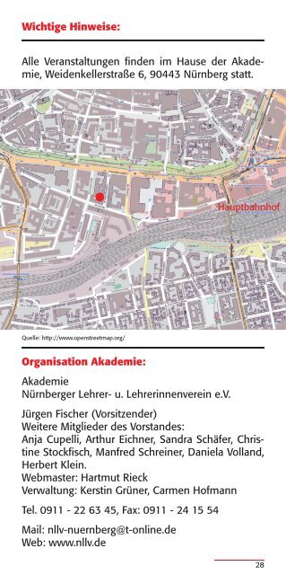 Programmheft der NLLV-Akademie Februar - Juli 2013 - BLLV