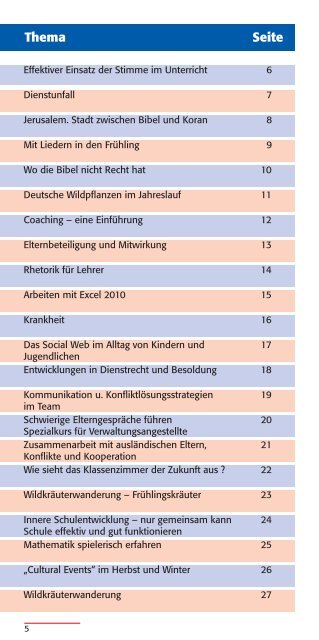 Programmheft der NLLV-Akademie Februar - Juli 2013 - BLLV