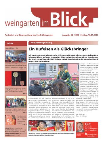 Ausgabe 02/2013 - Weingarten im Blick